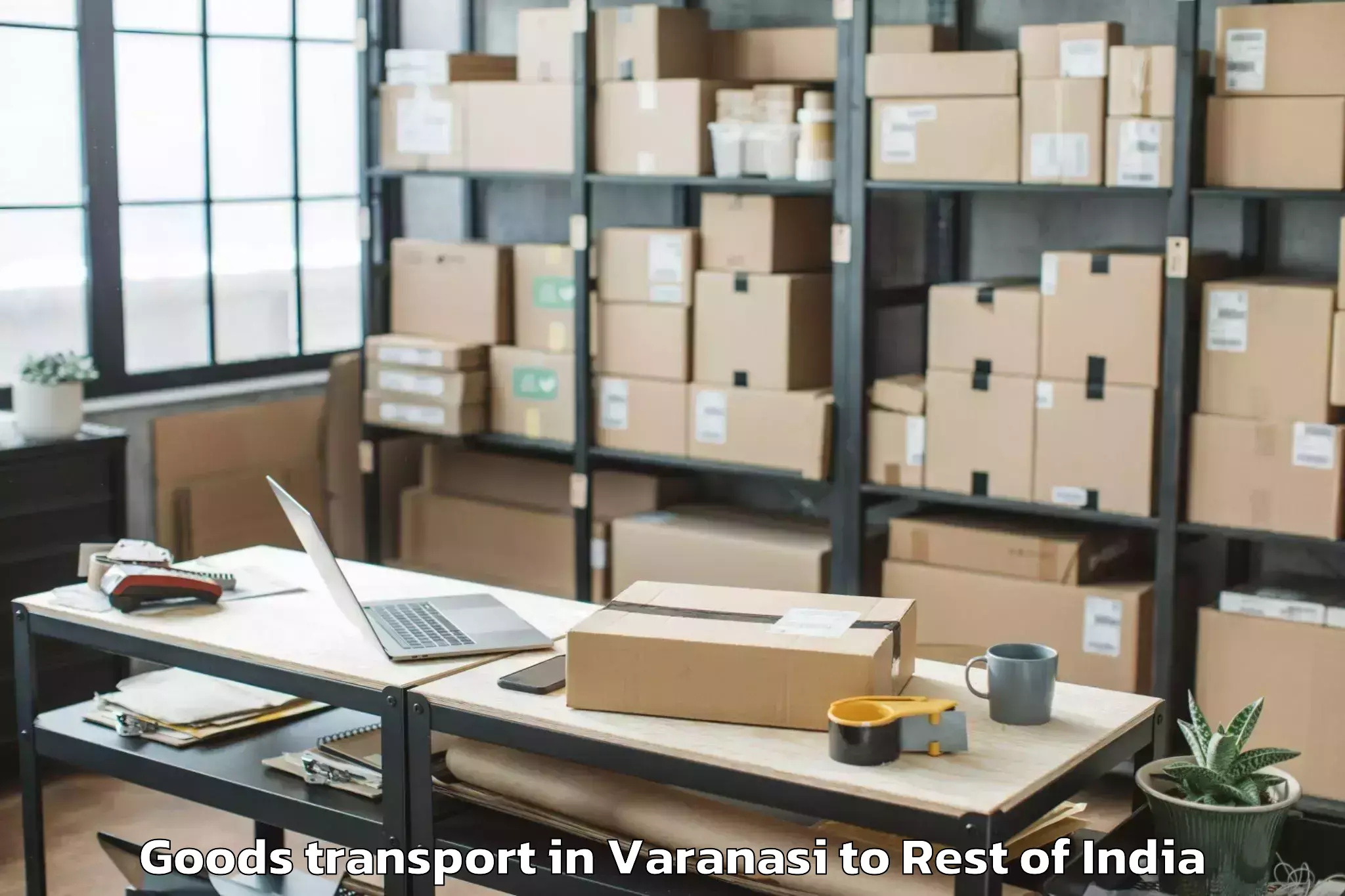 Efficient Varanasi to Pahlgam Goods Transport